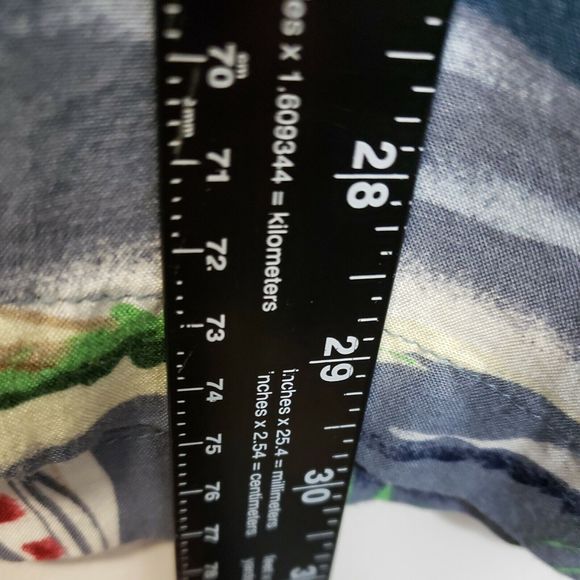 Mens M Hawaiian Utility Rayon Aloha Button Pocket Short Sleeve multicolored - Picture 5 of 6